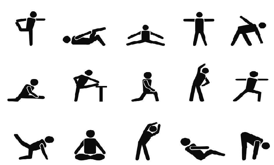 warm up and stretching symbol